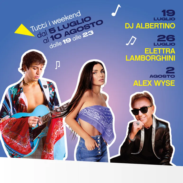 Summer Fest a Vicolungo The Style Outlets con DJ Albertino, Elettra Lamborghini e Alex Wyse